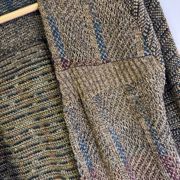 Urban Renewal M Boho Knit Duster Multicolor Sweater Jacket - Picture 4 of 7